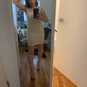 Forever 21 bodycon white dress